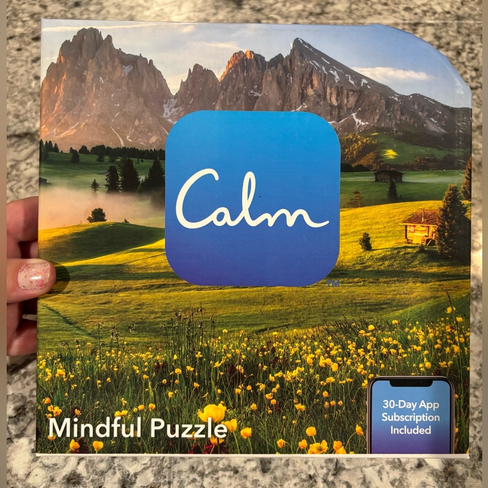 New, unopened Calm 300-Piece Puzzle with free 30 day trial Calm app